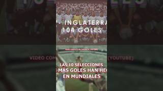 Las 10 Selecciones de Fútbol con Más Goles en Mundiales