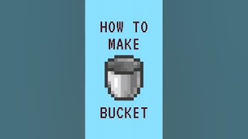 Minecraft: How to Make Bucket #shorts