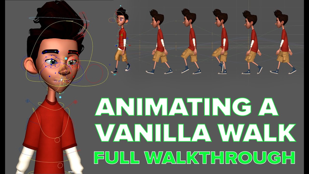 How To Animate a Vanilla Walk - Start To Finish - YouTube