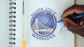 SKETCH SUNDAY #31 How To Draw Golden State Warriors Logo - DeMoose Art