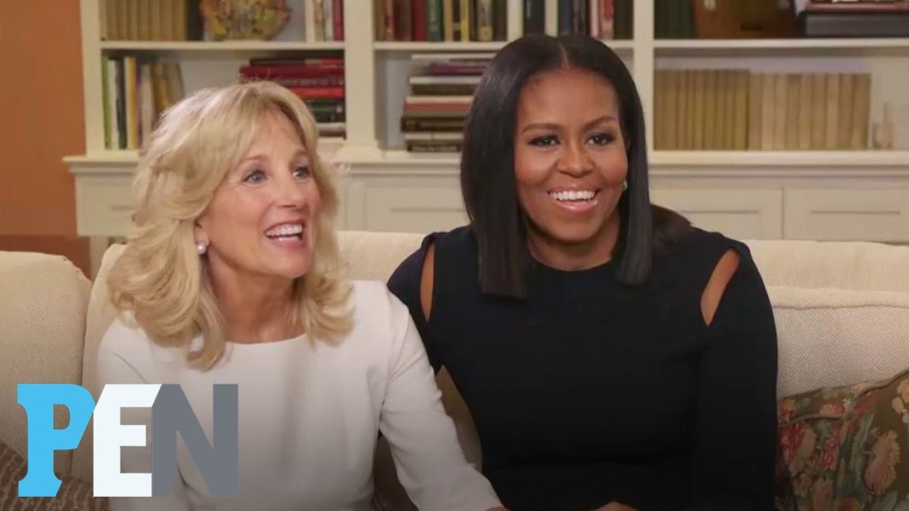 Selv tak Dag Encyclopedia Michelle Obama & Dr. Jill Biden On Their Husbands' Bromance & More | PEN |  Entertainment Weekly - YouTube