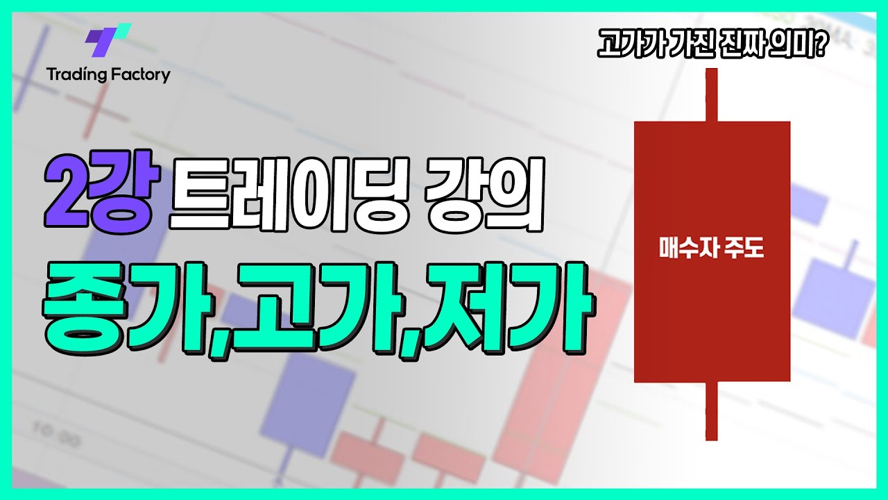 [2강] 종가, 고가, 저가의 숨겨진 의미! 차트를 제대로 읽는 법