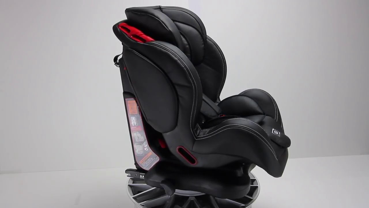 leather isofix car seat