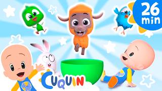 Learn about farm animals | Big & Small Train | Cleo & Cuquin Educational Videos for Children