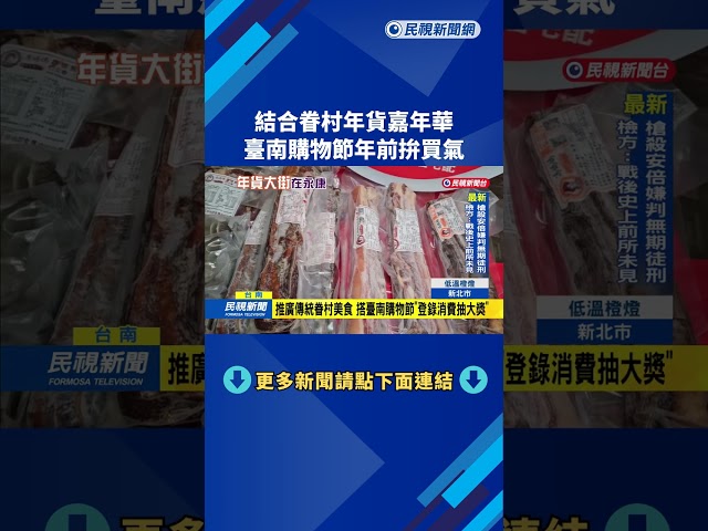 臺南購物節推眷村年貨嘉年華 年前拚買氣－民視新聞