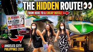 WHERE DO THE BAR GIRLS GO Walking Street to a SUPER CHEAP Hotel in Angeles City