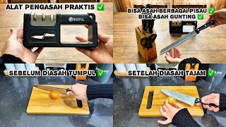 Review dan Tes Alat Pengasah Pisau Murah | Sangat Praktis Dan Simple 