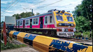 High Speedy Modern ICF Medha EMU Local Trains passing busy Level Crossing | Train at Railgate | ER