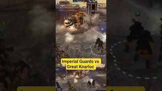 Imperial Guards vs Great Knarloc #warhammer40k #gaming #dawnofwar2 #cinematicbattle #40kbattle #tau