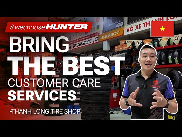 In need of a higher level of service, Vietnam’s Thanh Long Tire Shop turned to Hunter Engineering