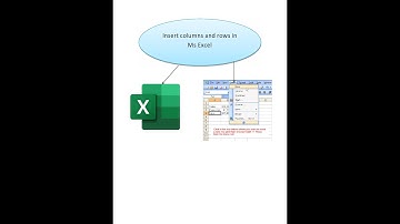 How to Insert Columns and Rows in Excel || Delete Rows and Columns in Excel || Insert Columns