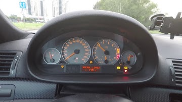 E46 M3 cluster swap in 330ti, with shift light, start and acceleration