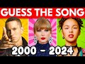 Guess the song   most popular songs 20002024   music quiz