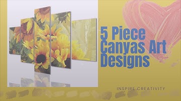 5 Piece Wall Art Canvas Designs | 5 Piece Painting | Split Canvas Artwork