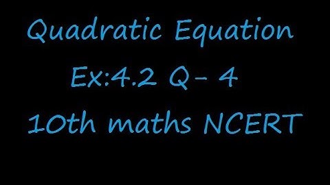 Ex:4.2 Q-4 Find two consecutive positive integers, sum of whose squares is 365