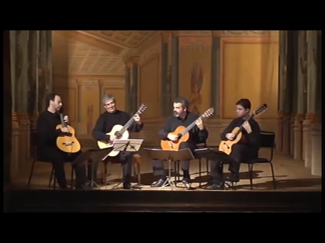 Brazilian Guitar Quartet live in Aarhus (Denmark) -Villa-Lobos - Bachianas Brasileiras nº1- Modinha