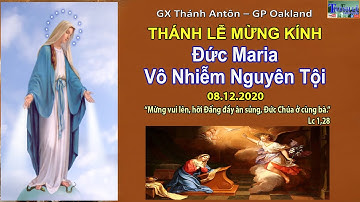 Lễ ĐỨC MẸ VÔ NHIỄM NGUYÊN TỘI. Lễ trọng - 7:30PM Thứ Ba Tuần II Mùa Vọng - Năm B | 08.12.2020