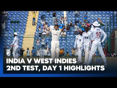 Jaiswal shines in dominant display I India v West Indies 2nd Test, Day 1 Highlights I Fox Cricket