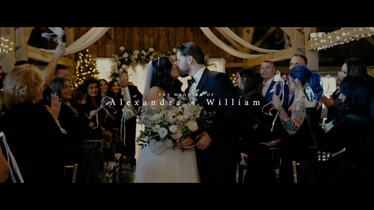 Winter Wedding in the Pocono Mountains - Alexandra + William