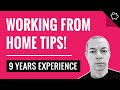 Working From Home TIPS!