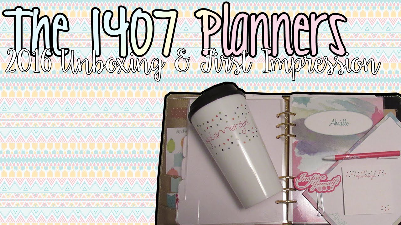 The 1407 Planners: 2016 Pre-Order Unboxing &amp; First Impression! - YouTube