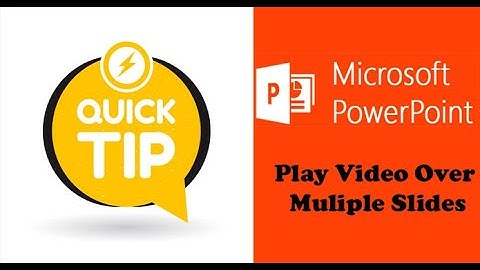 PowerPoint Presentation tips | How to Play a Video Across Multiple Slides | PowerPoint 2016/ O365