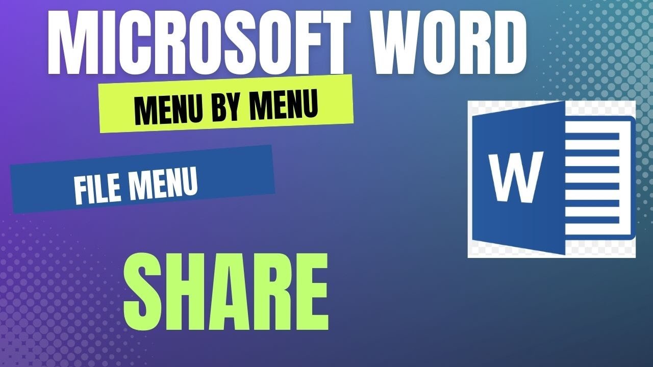 File Menu - Share Command in MS-WORD