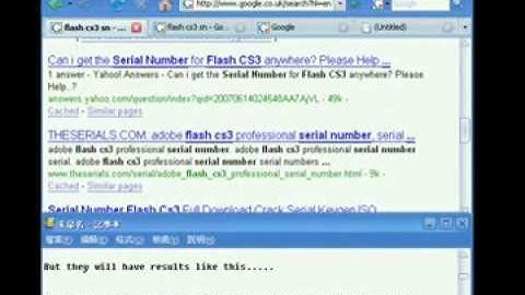 Search Serial Numbers  Video