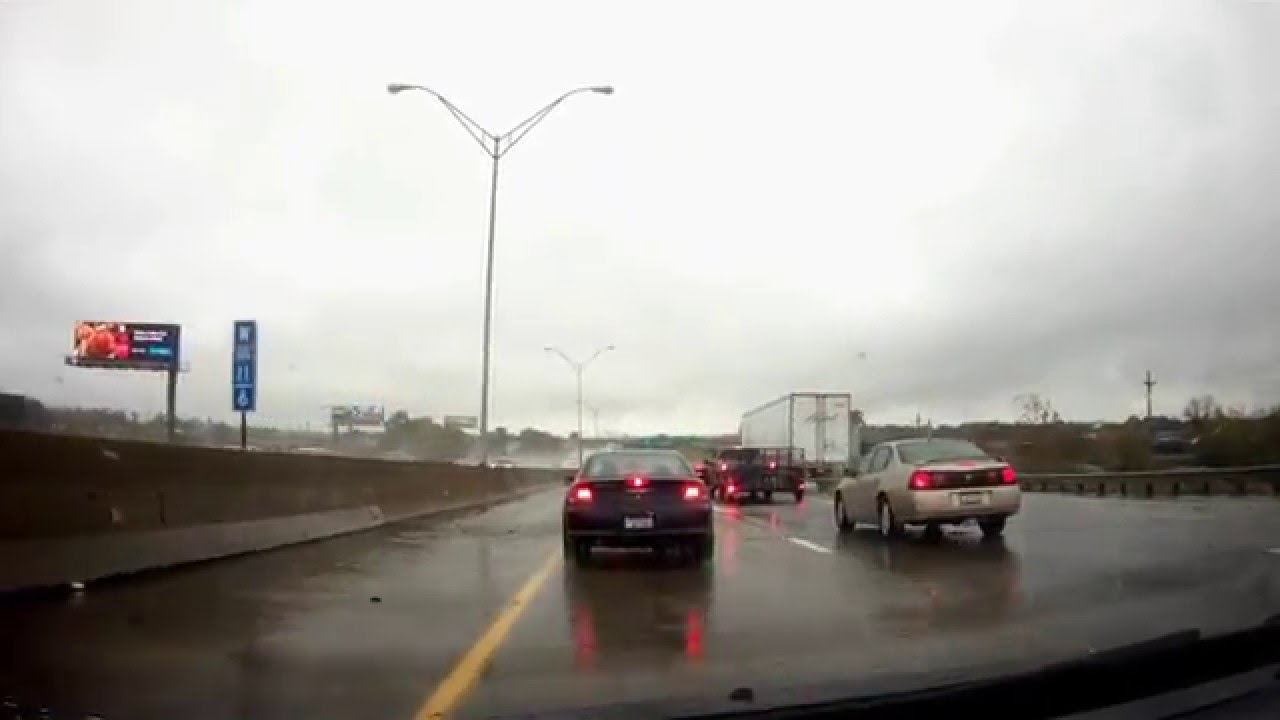 Driving Around Cleveland during rush hour and a major traffic jam in