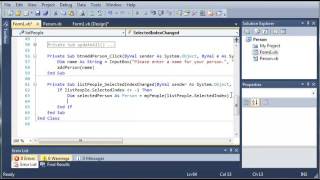 Visual Basic Tutorial   95   Person Part 4 ‏