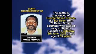 George Wayne Francis ~ Short Obituary John George Short Obituary