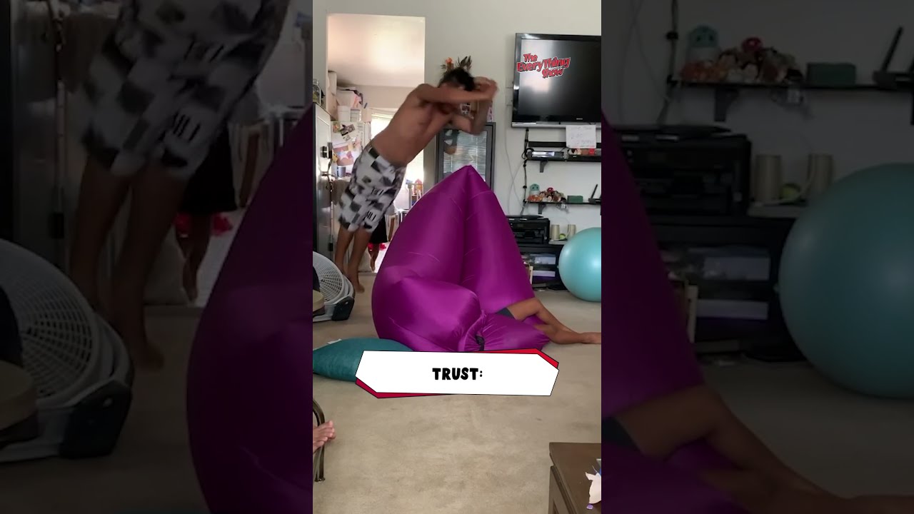 Inflatable Chair Launch Fail 