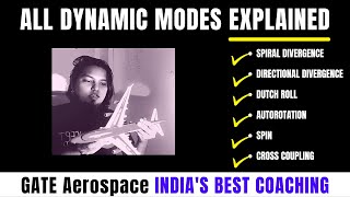 phugoid motion Dutch roll spiral divergence All dynamic modes in flight mechanics | GATE Aerospace