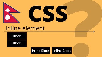 CSS Display property in Nepali | display inline, inline block css and block elements