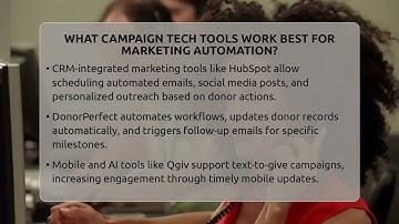 What Campaign Tech Tools Work Best For Marketing Automation? - Your Campaign Coach