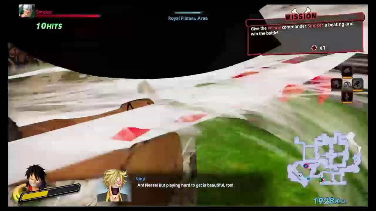 Gravando One piece Warrios 4 com luffy