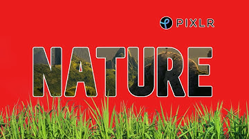 Fill Text With Image In Pixlr - Easy method