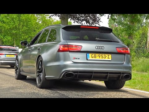 LOUD Modified Audi RS6 Avant C7s! REVS, Accelerations & More SOUNDS!