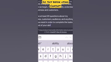 Do this befor using chatgpt. #ai #aitools #chatgpt #chatgpthack #chatgpt4 #autogpt #shorts
