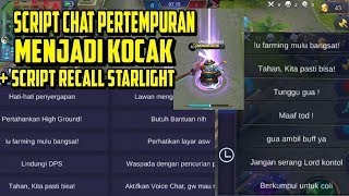 "NGAKAK?NEW SCRIPT CHAT PERTEMPURAN MENJADI KOCAK+SCRIPT RECAL STARLIGHT" screenshot 2