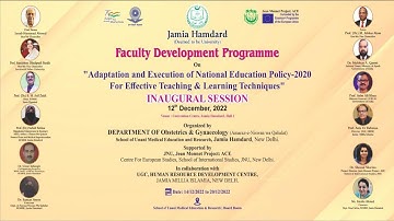 Faculty Development Programme 2022 organised by Deptt of Obs & Gynae | SUMER | Jamia Hamdard | C2F