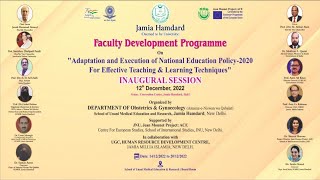 Faculty Development Programme 2022 organised by Deptt of Obs & Gynae | SUMER | Jamia Hamdard | C2F