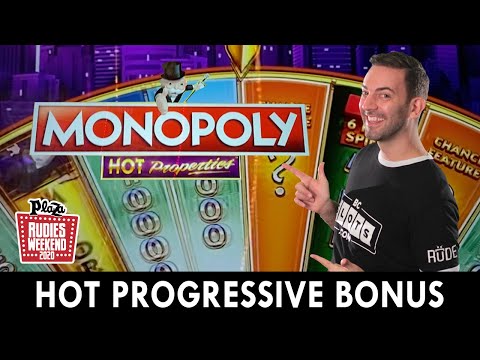 My BEST Monopoly Run on HOT PROPERTIES 🔥🏠 $5k Slot Tournament at Plaza Casino at Rudies Weekend!