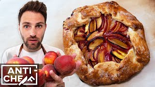 Making a PEACH GALETTE