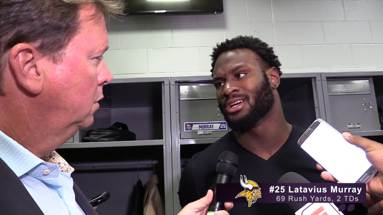Vikings RB Latavis Murray after the37-17 win vs the Jets - YouTube