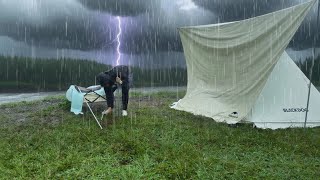 2 Days 🌧️ COMFORTABLE CAMPING IN THE RAIN 🛌🏻 Relaxing Camping in the Long Rain