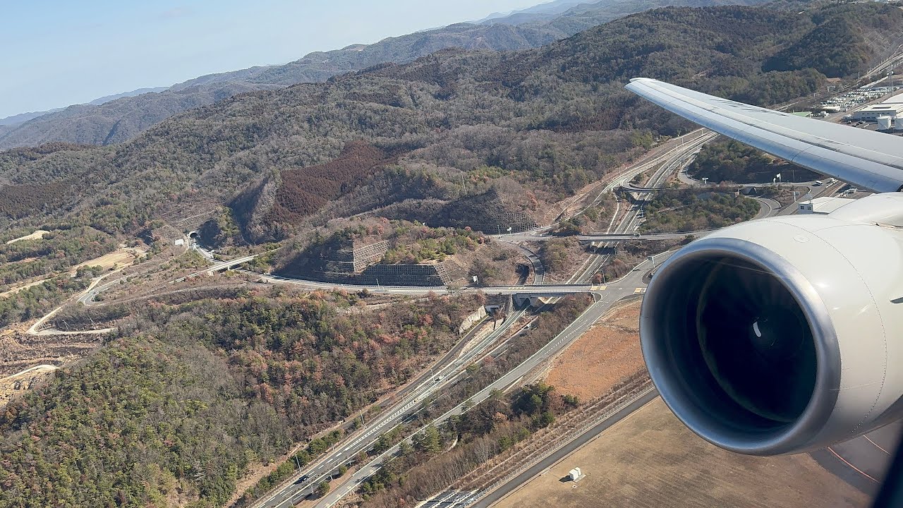 ANA Boeing777-200 広島空港出発&羽田空港到着