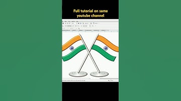 indian flag in corel draw | corel draw main flag kaise banaye #coreldesign #shorts