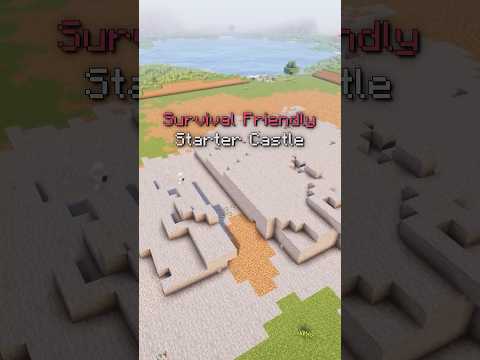 Survival Starter Castle Timelapse Build #minecraft