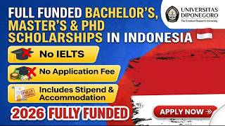 University Diponegoro global Fully Funded scholarships Opportunity || BS, MS & PhD || No IELTS & Fee